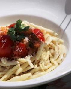 Паста с грибами шиитаке