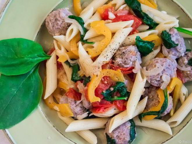 Рецепт пасты с итальянскими колбасками