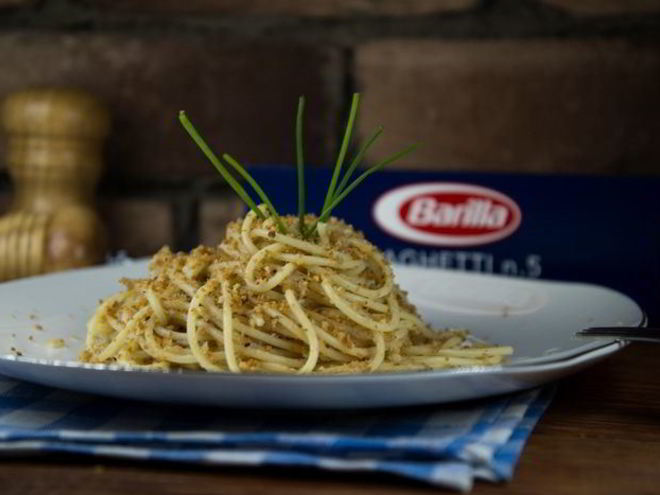 Рецепт пасты с хлебными крошками