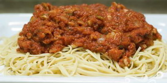 Паста с куриным филе