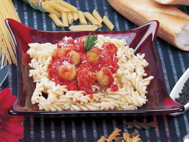 Рецепт пасты с куриными шариками