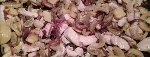 паста с курицей и грибами. Шаг 4