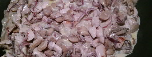 паста с курицей и грибами. Шаг 5