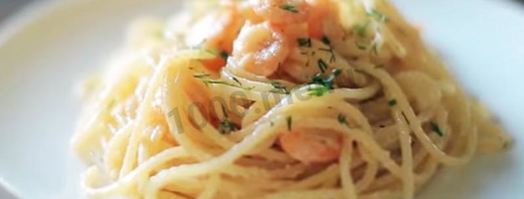 паста с морепродуктами в сливочном соусе. Шаг 9