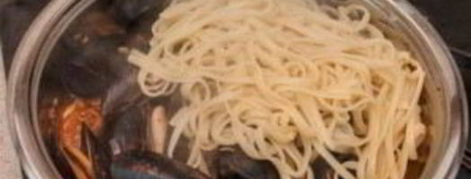 паста с морепродуктами. Шаг 6