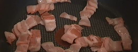 паста с орехами, беконом и тимьяном. Шаг 4