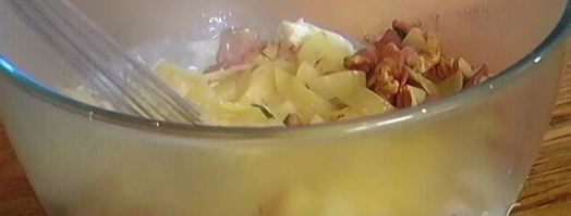 паста с орехами, беконом и тимьяном. Шаг 9