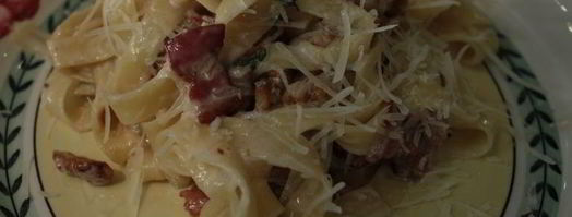 паста с орехами, беконом и тимьяном. Шаг 10