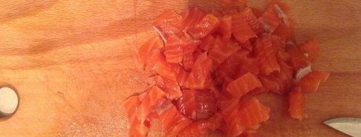 паста с семгой и сливочным соусом. Шаг 3