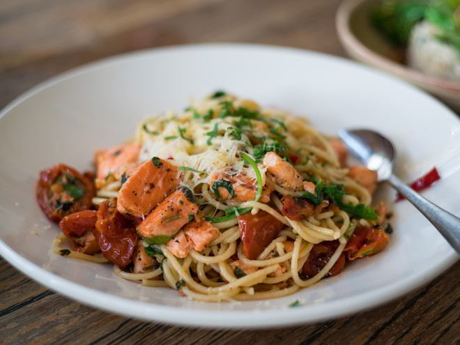 Рецепт пасты с семгой