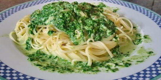 Паста со шпинатом