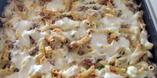 Пенне, запеченные с соусом бешамель