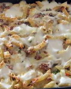 Пенне, запеченные с соусом бешамель