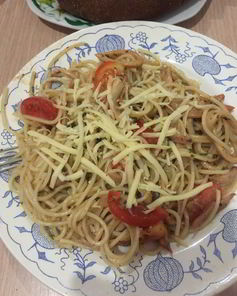 Сливочная паста с кальмарами