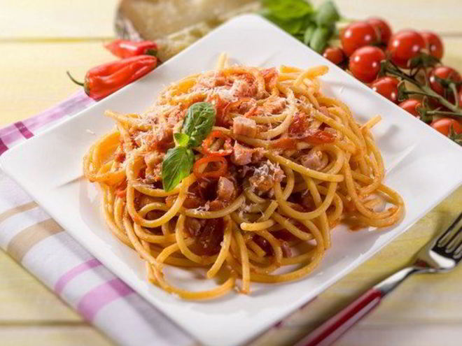 Рецепт спагетти аматричана по-домашнему