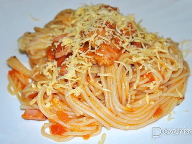 Рецепт спагетти аматричана