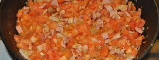 спагетти аматричана. Шаг 4