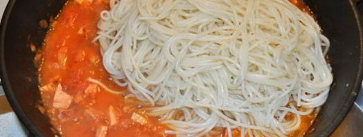 спагетти аматричана. Шаг 6