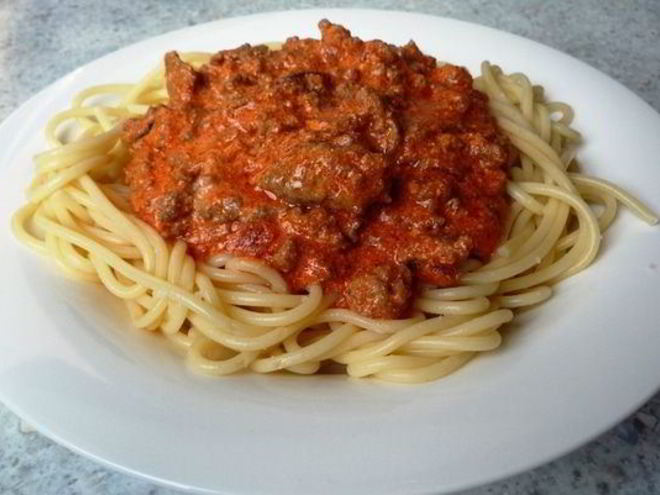 Рецепт спагетти болоньез