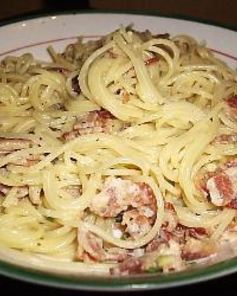 Спагетти Карбонара со сливками