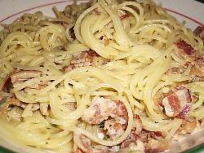 Рецепт спагетти карбонара со сливками
