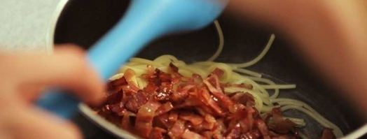 спагетти карбонара. Шаг 6