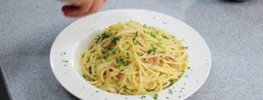 спагетти карбонара. Шаг 8