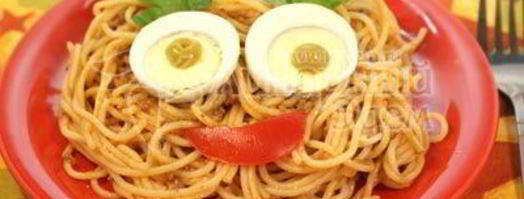 спагетти обаятельный взгляд. Шаг 7