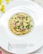 Спагетти с беконом