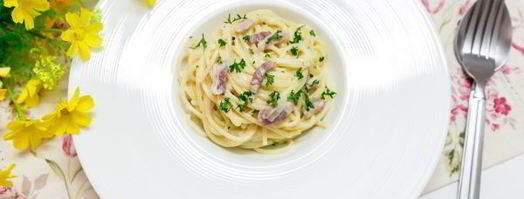 спагетти с беконом. Шаг 10