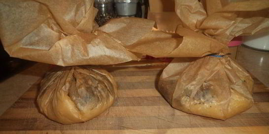 Спагетти с белыми грибами из духовки