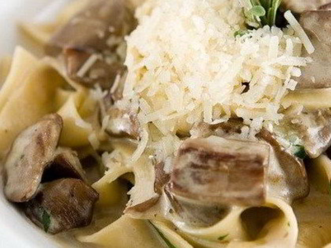 Рецепт спагетти с белыми грибами