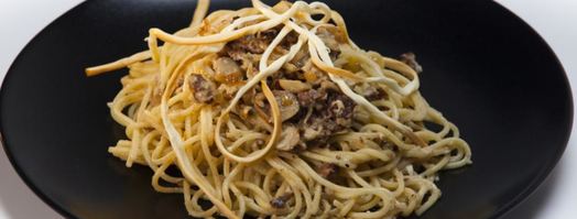 спагетти с грибным болоньезе. Шаг 7