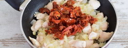 спагетти с курицей в сливочном соусе. Шаг 8