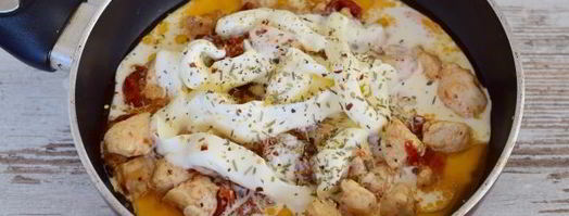 спагетти с курицей в сливочном соусе. Шаг 12