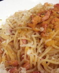 Спагетти с тыквенным соусом