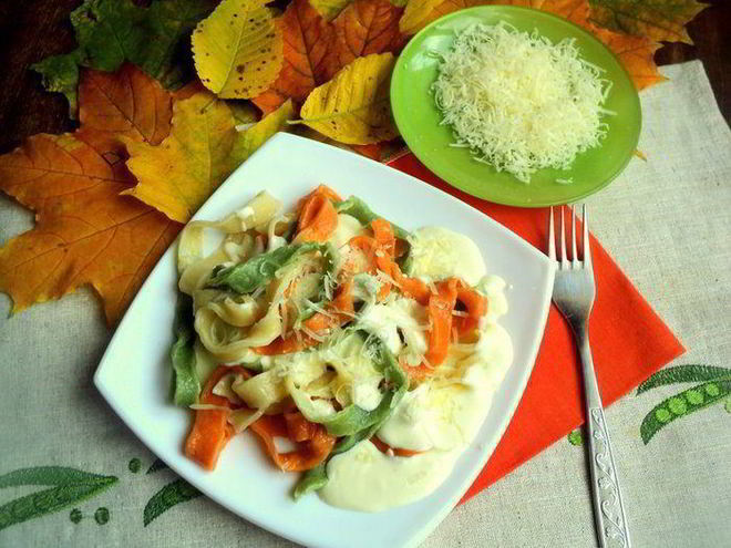 Рецепт цветной пасты триколор