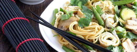 японская лапша с овощами и омлетом. Шаг 8