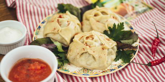 Манты с тыквой