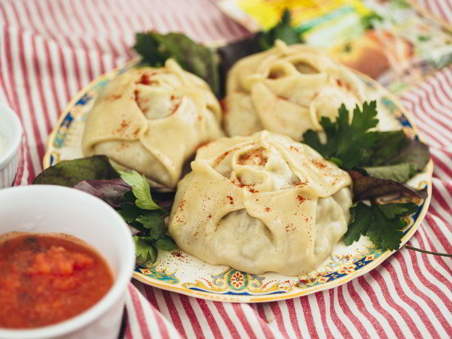 Рецепт мантов с тыквой