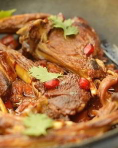 Баранина в гранатовом соусе