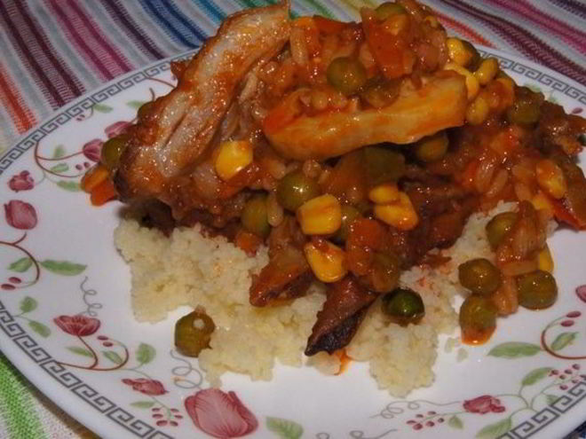 Рецепт бараньих ребрышек, тушеных с овощами