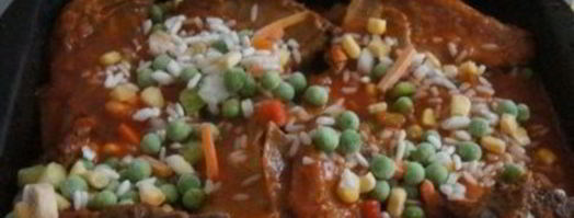 бараньи ребрышки, тушеные с овощами. Шаг 3