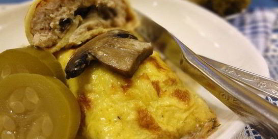 Бризоль с грибами