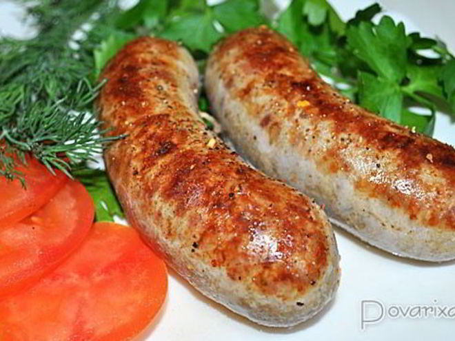 Рецепт домашних колбасок