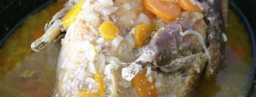 фаршированная цесарка с капустой. Шаг 11