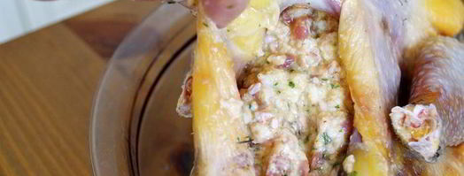 фаршированная цесарка с капустой. Шаг 5