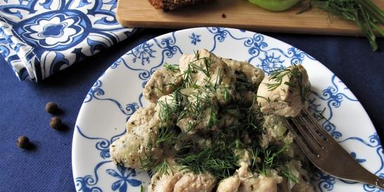 Филе индейки тушеное