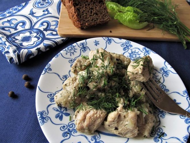 Рецепт филе индейки тушеное