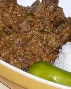 Говядина в карри из кокоса